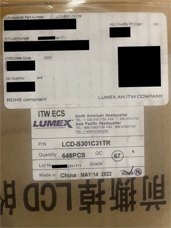 LCD-S301C31TR Lumex