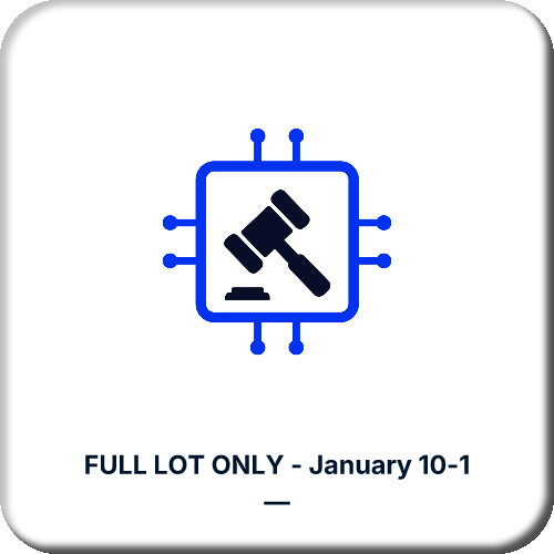 FULL LOT ONLY - January 10-1
